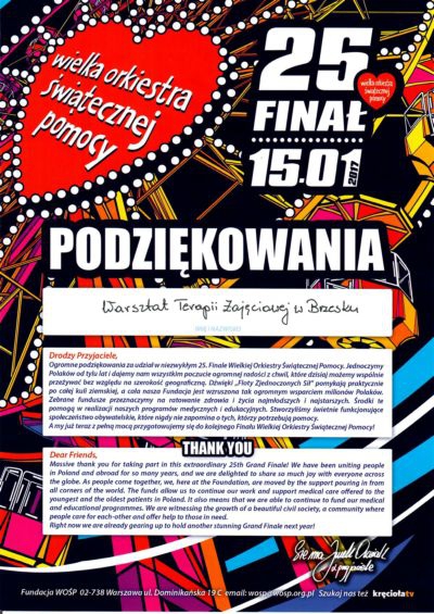 25 FINAŁ WIELKIEJ ORKIESTRY ŚWIĄTECZNEJ W BRZESKU