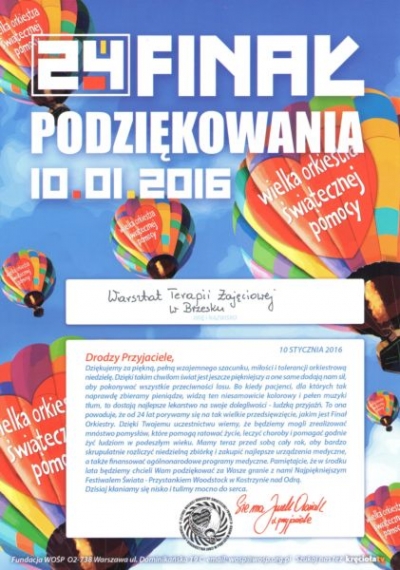 24 FINAŁ WIELKIEJ ORKIESTRY ŚWIĄTECZNEJ W BRZESKU