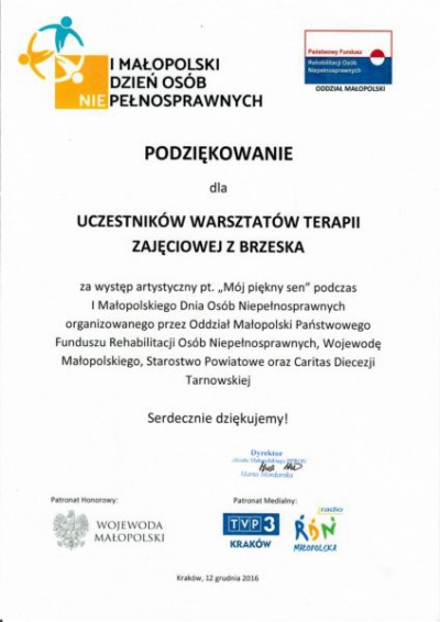 I MAŁOPOLSKI DZIEŃ OSÓB NIEPEŁNOSPRAWNYCH W TARNOWIE