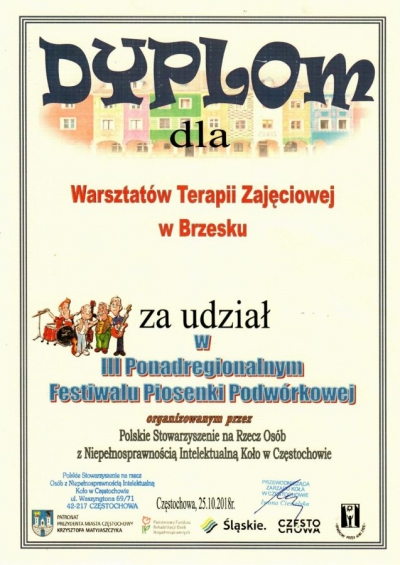 III PONADREGIONALNY FESTIWAL PIOSENKI PODWÓRKOWEJ W CZĘSTOCHOWIE 2