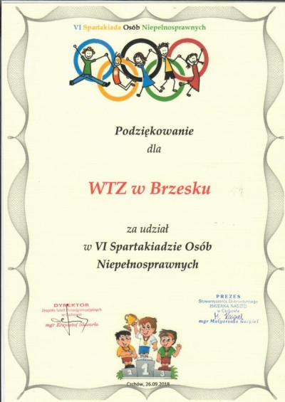 VI SPARTAKIADA OSÓB NIEPEŁNOSPRAWNYCH W CZCHOWIE